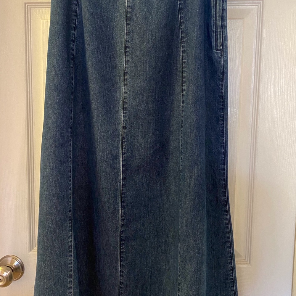 Liz Claiborne Denim Maxi Skirt
